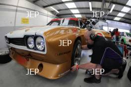 Silverstone Classic 2019 Garage Atmosphere At the Home of British Motorsport. 26-28 July 2019 Free for editorial use only  Photo credit – JEP