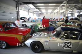 Silverstone Classic 2019 Garage Atmosphere At the Home of British Motorsport. 26-28 July 2019 Free for editorial use only  Photo credit – JEP