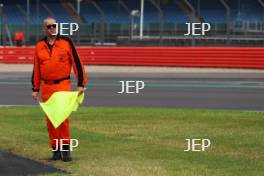 Silverstone Classic 2019 Marshal At the Home of British Motorsport. 26-28 July 2019 Free for editorial use only  Photo credit – JEP