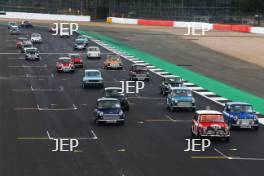 Silverstone Classic 2019 Mini Parade At the Home of British Motorsport. 26-28 July 2019 Free for editorial use only  Photo credit – JEP