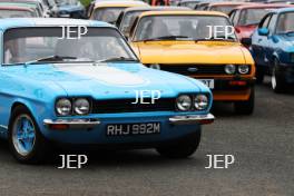 Silverstone Classic 2019 Ford Capri Parade At the Home of British Motorsport. 26-28 July 2019 Free for editorial use only  Photo credit – JEP