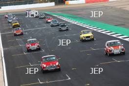 Silverstone Classic 2019 Mini Parade At the Home of British Motorsport. 26-28 July 2019 Free for editorial use only  Photo credit – JEP