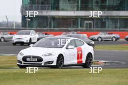 Silverstone Classic 2019 Tesla Parade At the Home of British Motorsport. 26-28 July 2019 Free for editorial use only  Photo credit – JEP