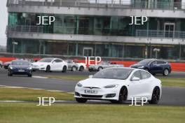 Silverstone Classic 2019 Tesla Parade At the Home of British Motorsport. 26-28 July 2019 Free for editorial use only  Photo credit – JEP