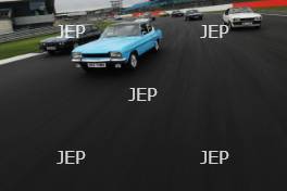 Silverstone Classic 2019 Ford Capri Parade At the Home of British Motorsport. 26-28 July 2019 Free for editorial use only  Photo credit – JEP