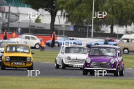 Silverstone Classic 2019 Mini Parade At the Home of British Motorsport. 26-28 July 2019 Free for editorial use only  Photo credit – JEP