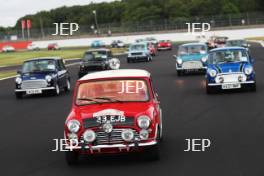 Silverstone Classic 2019 Mini Anniversary Parade At the Home of British Motorsport. 26-28 July 2019 Free for editorial use only  Photo credit – JEP