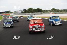 Silverstone Classic 2019 Mini Anniversary Parade At the Home of British Motorsport. 26-28 July 2019 Free for editorial use only  Photo credit – JEP