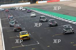 Silverstone Classic 2019 Mini Parade At the Home of British Motorsport. 26-28 July 2019 Free for editorial use only  Photo credit – JEP