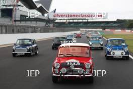 Silverstone Classic 2019 Mini Anniversary Parade At the Home of British Motorsport. 26-28 July 2019 Free for editorial use only  Photo credit – JEP