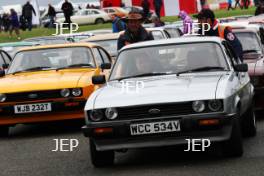 Silverstone Classic 2019 Ford Capri Parade At the Home of British Motorsport. 26-28 July 2019 Free for editorial use only  Photo credit – JEP