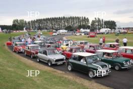 Silverstone Classic 2019 Mini Anniversary Parade At the Home of British Motorsport. 26-28 July 2019 Free for editorial use only  Photo credit – JEP