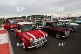 Silverstone Classic 2019 Mini Anniversary Parade At the Home of British Motorsport. 26-28 July 2019 Free for editorial use only  Photo credit – JEP