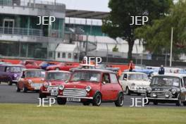 Silverstone Classic 2019 Mini Parade At the Home of British Motorsport. 26-28 July 2019 Free for editorial use only  Photo credit – JEP