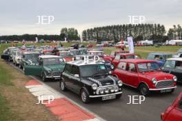 Silverstone Classic 2019 Mini Anniversary Parade At the Home of British Motorsport. 26-28 July 2019 Free for editorial use only  Photo credit – JEP