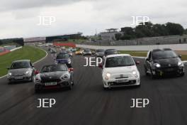 Silverstone Classic 2019 Abarth Parade At the Home of British Motorsport. 26-28 July 2019 Free for editorial use only  Photo credit – JEP