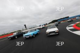 Silverstone Classic 2019 Ford Capri Parade At the Home of British Motorsport. 26-28 July 2019 Free for editorial use only  Photo credit – JEP