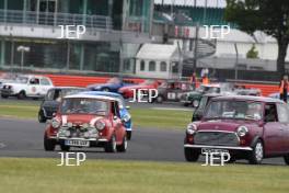 Silverstone Classic 2019 Mini Parade At the Home of British Motorsport. 26-28 July 2019 Free for editorial use only  Photo credit – JEP