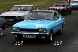 Silverstone Classic 2019 Ford Capri Parade At the Home of British Motorsport. 26-28 July 2019 Free for editorial use only  Photo credit – JEP