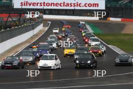 Silverstone Classic 2019 Abarth Parade At the Home of British Motorsport. 26-28 July 2019 Free for editorial use only  Photo credit – JEP