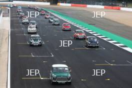 Silverstone Classic 2019 Mini Parade At the Home of British Motorsport. 26-28 July 2019 Free for editorial use only  Photo credit – JEP