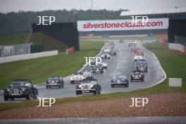 Silverstone Classic 2019 Morgan Parade At the Home of British Motorsport. 26-28 July 2019 Free for editorial use only  Photo credit – JEP