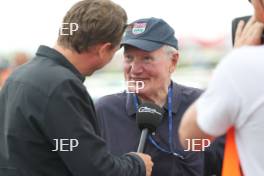 Silverstone Classic 2019 Mini Anniversary Parade Paddy Hopkirk at the Home of British Motorsport. 26-28 July 2019 Free for editorial use only  Photo credit – JEP