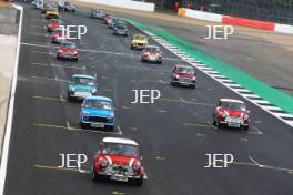 Silverstone Classic 2019 Mini Parade At the Home of British Motorsport. 26-28 July 2019 Free for editorial use only  Photo credit – JEP