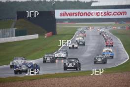 Silverstone Classic 2019 Morgan Parade At the Home of British Motorsport. 26-28 July 2019 Free for editorial use only  Photo credit – JEP