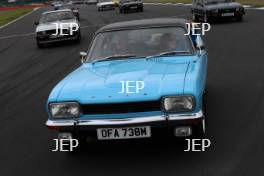 Silverstone Classic 2019 Ford Capri Parade At the Home of British Motorsport. 26-28 July 2019 Free for editorial use only  Photo credit – JEP