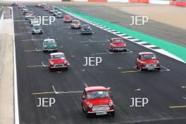 Silverstone Classic 2019 Mini Parade At the Home of British Motorsport. 26-28 July 2019 Free for editorial use only  Photo credit – JEP