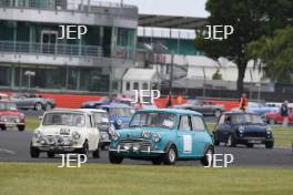 Silverstone Classic 2019 Mini Parade At the Home of British Motorsport. 26-28 July 2019 Free for editorial use only  Photo credit – JEP