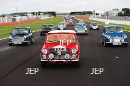 Silverstone Classic 2019 Mini Anniversary Parade At the Home of British Motorsport. 26-28 July 2019 Free for editorial use only  Photo credit – JEP