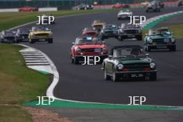 Silverstone Classic 2019 Triumph Parade At the Home of British Motorsport. 26-28 July 2019 Free for editorial use only  Photo credit – JEP