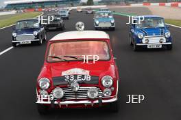 Silverstone Classic 2019 Mini Anniversary Parade At the Home of British Motorsport. 26-28 July 2019 Free for editorial use only  Photo credit – JEP