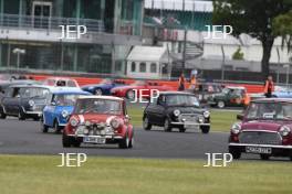 Silverstone Classic 2019 Mini Parade At the Home of British Motorsport. 26-28 July 2019 Free for editorial use only  Photo credit – JEP