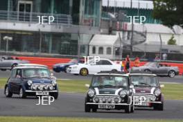 Silverstone Classic 2019 Mini Parade At the Home of British Motorsport. 26-28 July 2019 Free for editorial use only  Photo credit – JEP