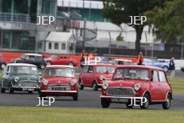 Silverstone Classic 2019 Mini Parade At the Home of British Motorsport. 26-28 July 2019 Free for editorial use only  Photo credit – JEP