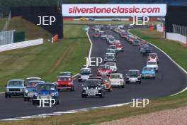 Silverstone Classic 2019 Mini Parade At the Home of British Motorsport. 26-28 July 2019 Free for editorial use only  Photo credit – JEP