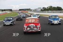 Silverstone Classic 2019 Mini Anniversary Parade At the Home of British Motorsport. 26-28 July 2019 Free for editorial use only  Photo credit – JEP