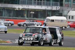 Silverstone Classic 2019 Mini Parade At the Home of British Motorsport. 26-28 July 2019 Free for editorial use only  Photo credit – JEP