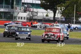 Silverstone Classic 2019 Mini Parade At the Home of British Motorsport. 26-28 July 2019 Free for editorial use only  Photo credit – JEP