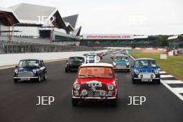 Silverstone Classic 2019 Mini Anniversary Parade At the Home of British Motorsport. 26-28 July 2019 Free for editorial use only  Photo credit – JEP