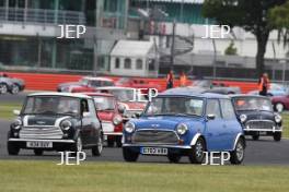 Silverstone Classic 2019 Mini Parade At the Home of British Motorsport. 26-28 July 2019 Free for editorial use only  Photo credit – JEP