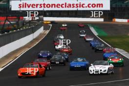 Silverstone Classic 2019 Mazda Parade At the Home of British Motorsport. 26-28 July 2019 Free for editorial use only  Photo credit – JEP