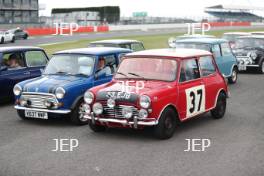 Silverstone Classic 2019 Mini Anniversary Parade At the Home of British Motorsport. 26-28 July 2019 Free for editorial use only  Photo credit – JEP