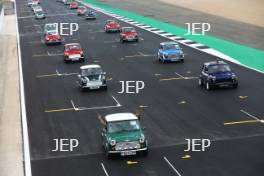 Silverstone Classic 2019 Mini Parade At the Home of British Motorsport. 26-28 July 2019 Free for editorial use only  Photo credit – JEP