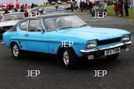 Silverstone Classic 2019 Ford Capri Parade At the Home of British Motorsport. 26-28 July 2019 Free for editorial use only  Photo credit – JEP