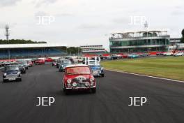 Silverstone Classic 2019 Mini Anniversary Parade At the Home of British Motorsport. 26-28 July 2019 Free for editorial use only  Photo credit – JEP