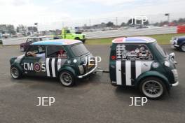 Silverstone Classic 2019 Mini Anniversary Parade At the Home of British Motorsport. 26-28 July 2019 Free for editorial use only  Photo credit – JEP